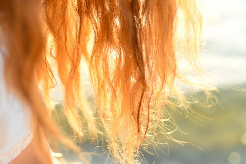 cabelos durante o verão