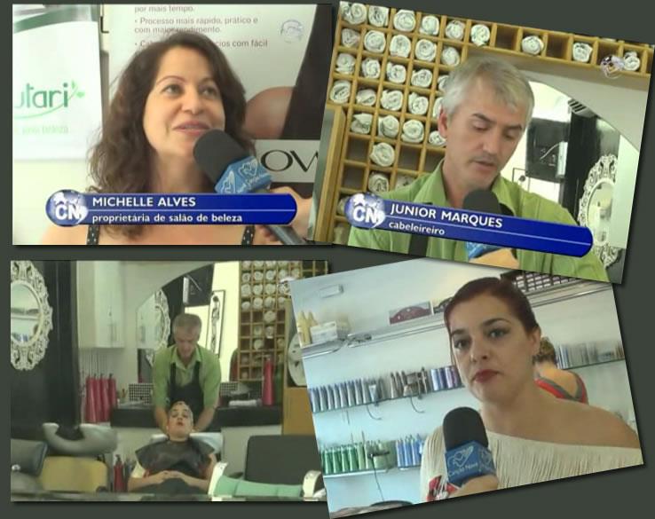 Matéria realizada em salão Mutari, fala do mercado da beleza e do crescimento dos salões de beleza no Brasil